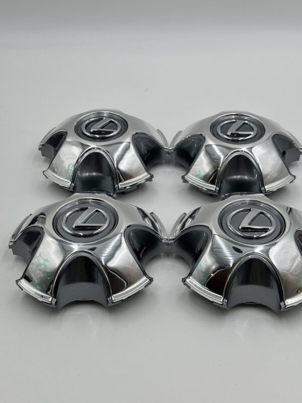 Set Of 4 Chrome Lexus LX470 2006 Wheel Center Hub Caps Ty 041, Chrome Center Hub Caps For Lexus Cars - Image 2