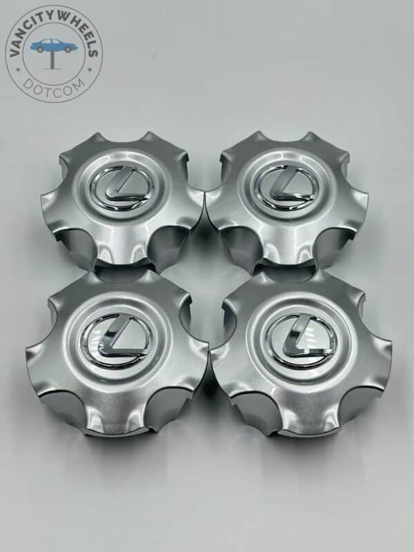 Set Of 4 Silver Lexus Lx470 Lx570 Wheel Center Hub Caps Ty 089, Chrome Center Hub Caps For Lexus Cars - Image 3