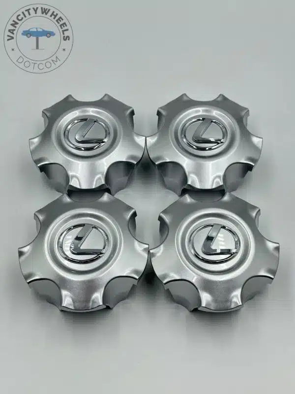 Set Of 4 Silver Lexus Lx470 Lx570 Wheel Center Hub Caps Ty 089, Chrome Center Hub Caps For Lexus Cars - Image 3