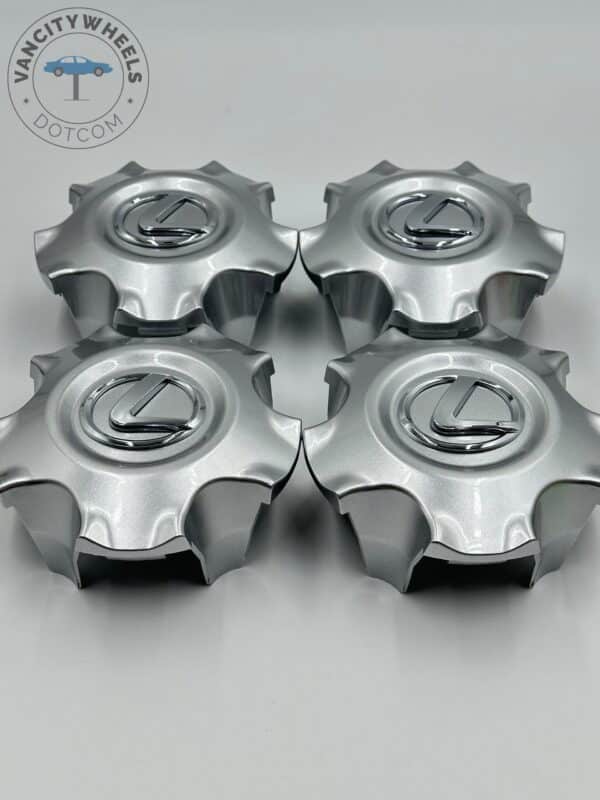 Set Of 4 Silver Lexus Lx470 Lx570 Wheel Center Hub Caps Ty 089, Chrome Center Hub Caps For Lexus Cars - Image 4