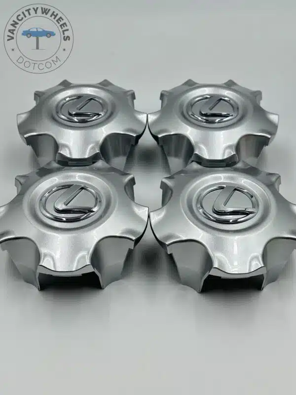 Set Of 4 Silver Lexus Lx470 Lx570 Wheel Center Hub Caps Ty 089, Chrome Center Hub Caps For Lexus Cars - Image 4