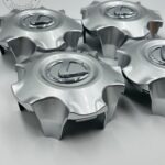 Set Of 4 Silver Lexus Lx470 Lx570 Wheel Center Hub Caps Ty 089, Chrome Center Hub Caps For Lexus Cars