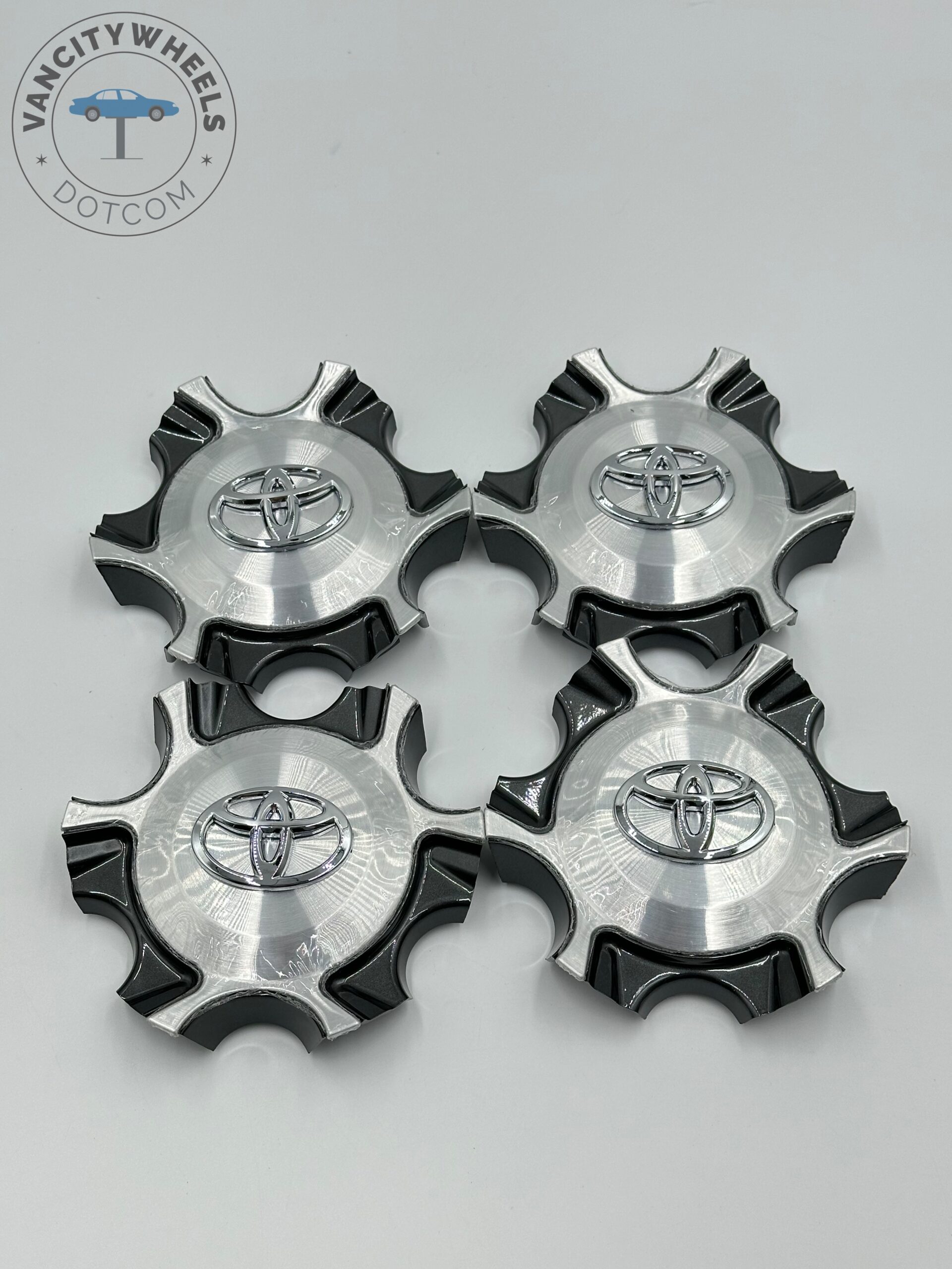 TY503Toyota Silver Toyota Wheel Center Hub Caps Ty503, Wheel Center Caps Hub Cover for Toyota Fortuner models 2017-2020 TY-503 Wheel Rim Center Caps - Image 1