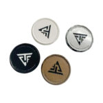 4pcs Set 64mm Snap On New Customized White Wheel Center Caps – C-101-10 - Image 2