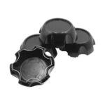 4pcs Set 6 Lug 110mm Snap On Black Wheel Rim Center Caps with Wire Ring No Logo – C-1008-2 - Image 9