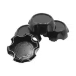 4pcs Set 6 Lug 110mm Snap On Black Wheel Rim Center Caps with Wire Ring No Logo – C-1008-2 - Image 9
