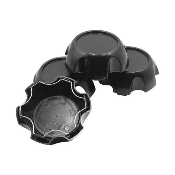 4pcs Set 6 Lug 110mm Snap On Black Wheel Rim Center Caps with Wire Ring No Logo – C-1008-2 - Image 9