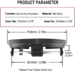 BBS Wheel Center Cap Replacement #09.24.467 #09.24.486 #56.24.120 OD: 70mm ID: 60mm - 20214450 - Image 12