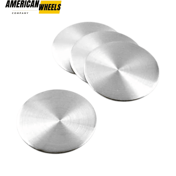 Wheel Center Rim Caps Stickers Aluminum Decals for Auto Wheel Decoration 89mm 3.5in 4pcs - 20270029BKx4 - Image 3