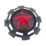 4pcs Set 180mm Snap On Star Logo Matte Black Offroad Wheel Center Caps – C567901 - Image 2