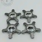 Set of 4 Grey Abt Sportsline Alloy Wheel Center Caps 135mm, Grey Center Hub Caps for Abt Sportsline 135mm