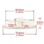 BBS Wheel Center Cap Replacement #09.24.467 #09.24.486 #56.24.120 OD: 70mm ID: 60mm - 20214450 - Image 13