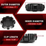 2021-2024 GMC Sierra 2500 3500 Yukon XL Wheel Center Rim Caps #84627947 178mm 7in - 20274265HB - Image 5