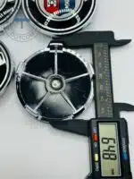 Alpina 68mm Wheel Center Caps - 4pc Black & Silver Performance Set - Image 4