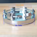 4pcs Set 60.4mm Snap On Black Chrome ABS Wheel Center Caps – C84101 - Image 6