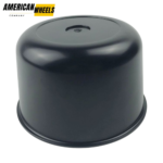 4pcs Set 177mm Snap On Trailer Wheels Matte Black Center Caps – FC