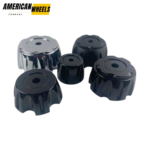 4pcs Set 85 / 128 / 153mm Snap On Black Custom Offroad Wheel Center Caps – C-835 / C-835-1 / C-835-2 / C-835-3 / C-835-4
