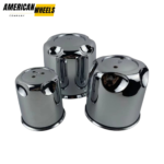 4pcs Set 90 / 142 / 114mm Snap On Chrome Push Through Wheel Center Caps – 172CAP1-2