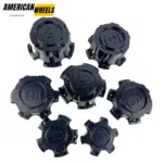 4pcs Set 5×114.3 / 127 / 139.7 / 150 & 6×139.7mm Snap On Black Wheel Center Caps – C-A51