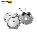 4pcs Set 60mm Snap On Chrome Blank Wheel Center Caps – C124401