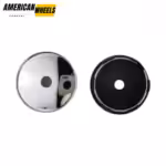 4pcs Set 60mm Snap On Black ABS Plastic Universal Blank Wheel Center Caps – C-01 / C-030