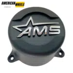 4pcs Set 152mm Snap On 5×150 AMS Matte Black Wheel Center Caps – AMS 368