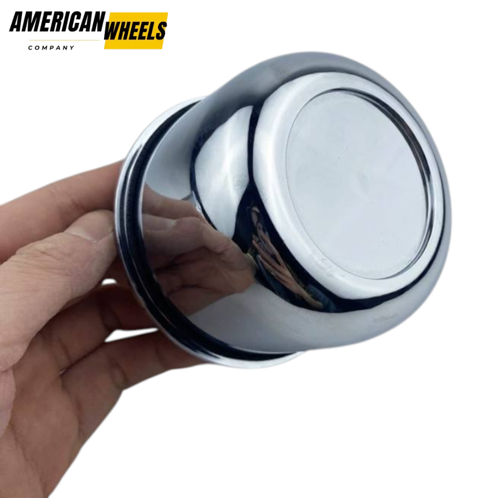 americanwheelscompany.com (2) 4pcs Set 85mm Snap On Chrome Push Through Wheel Center Cap – C-A32-1 - Image 1