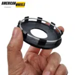 4pcs Set 63.6mm Snap On No Logo Black Wheel Center Caps for Wheel Refitting – PC-636-HR