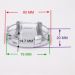 4pcs Set 83mm Snap On Black Wheel Center Caps (Fit Blank) – RT-M1-01 - Image 7