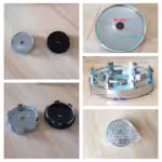 4pcs Set 60.4mm Snap On Black Chrome ABS Wheel Center Caps – C84101 - Image 4