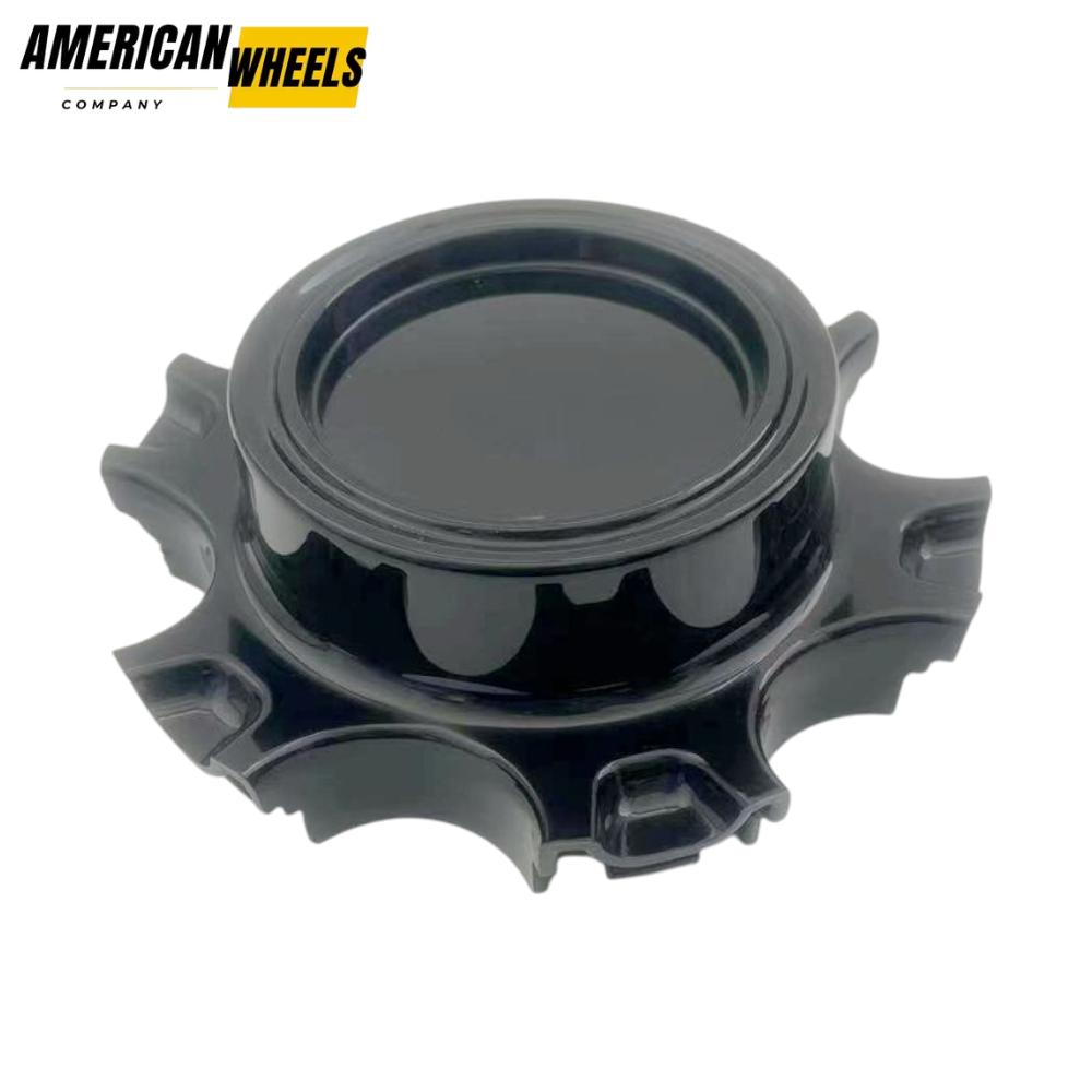 americanwheelscompany.com (5) 4pcs Set 134mm Snap On Gloss Black Offroad Wheel Center Cap – H659 - Image 1
