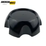 4pcs Set 6 Lug 110mm Snap On Black Wheel Rim Center Caps with Wire Ring No Logo – C-1008-2