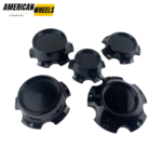 4pcs Set 5×114.3 / 127 / 139.7 / 150 & 6×139.7mm Snap On Black Offroad Wheel Center Caps No Logo – C-A67