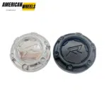 4pcs Set 77mm Snap On Black Offroad Wheel Center Caps – R-103