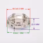 4pcs Set 70mm Snap On Black 6 Pin Anti-Dust Wheel Center Caps for Emblem Sticker – C123201 - Image 8