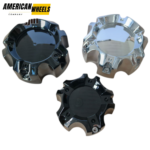 4pcs Set 112mm Snap On Black Offroad Wheel Center Caps No Logo – C-030