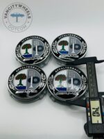 Mercedes Benz AMG Wheel Caps - Set of 4 Black 74mm - Image 2