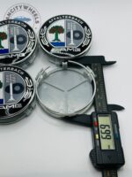 Mercedes Benz AMG Wheel Caps - Set of 4 Black 74mm - Image 4