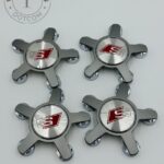 Set of 4 Grey AUDI S Line Alloy Wheel Center Caps 135mm, Grey Center Hub Caps for AUDI S Line 135mm