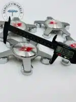 Set of 4 Grey AUDI S Line Alloy Wheel Center Caps 135mm, Grey Center Hub Caps for AUDI S Line 135mm - Image 2