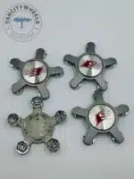 Set of 4 Grey AUDI S Line Alloy Wheel Center Caps 135mm, Grey Center Hub Caps for AUDI S Line 135mm - Image 4