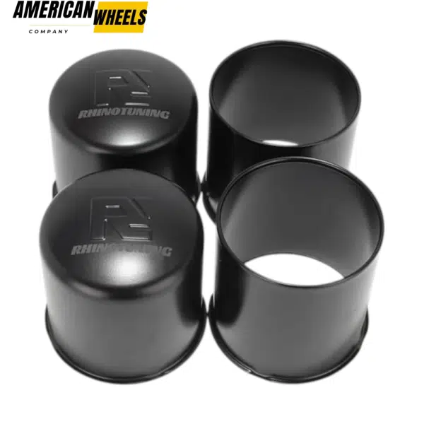 4.25in Stainless Push Thru Center Caps 2 Close 2 Open Combo for Trailer Rim Center Hole - 20274374=[74365+74332]x2 - Image 2