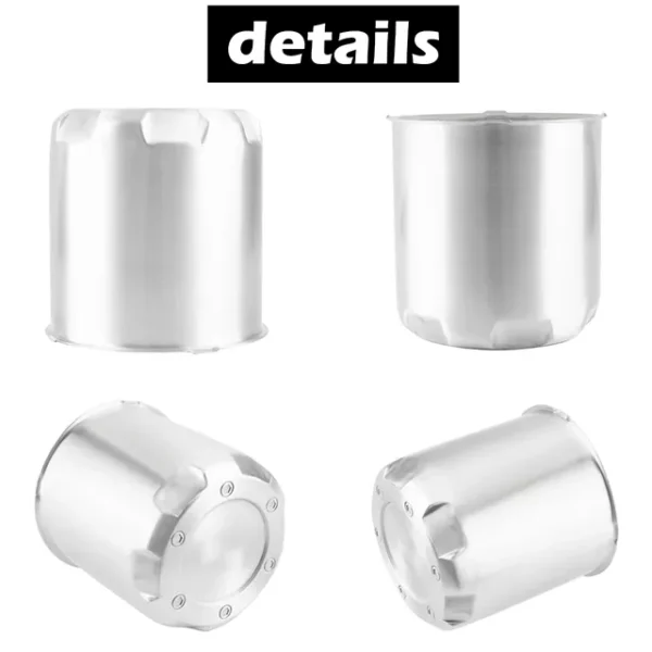Aluminum Wheel Center Caps for 3.27" / 4.25" / 5.15" Bore - 20274301SVx2 - Image 4