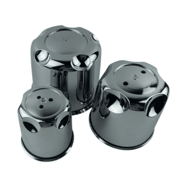4pcs Set 90 / 142 / 114mm Snap On Chrome Push Through Wheel Center Caps – 172CAP1-2 - Image 5