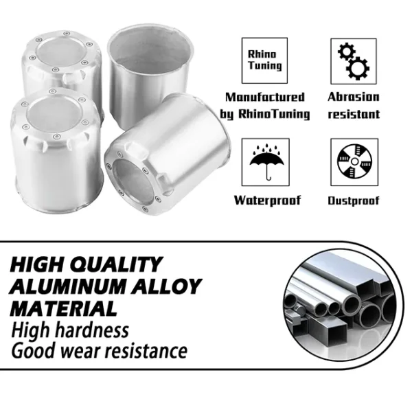 Aluminum Wheel Center Caps for 3.27" / 4.25" / 5.15" Bore - 20274301SVx2 - Image 17