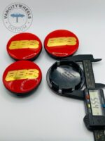 BBS Wheel Center Caps - Set of 4 Red and Gold 65mm - Image 4