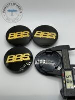 BBS 69mm Black & Gold Wheel Center Caps - 4pc Set 36112225190 - Image 4