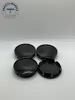 60mm Gloss Black Universal Wheel Center Caps