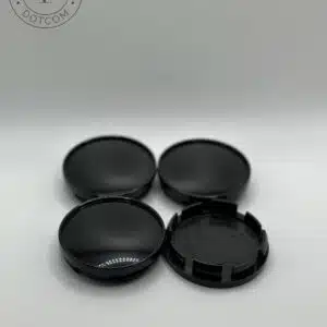 60mm Gloss Black Universal Wheel Center Caps