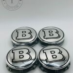Brabus 75mm Chrome Wheel Center Caps